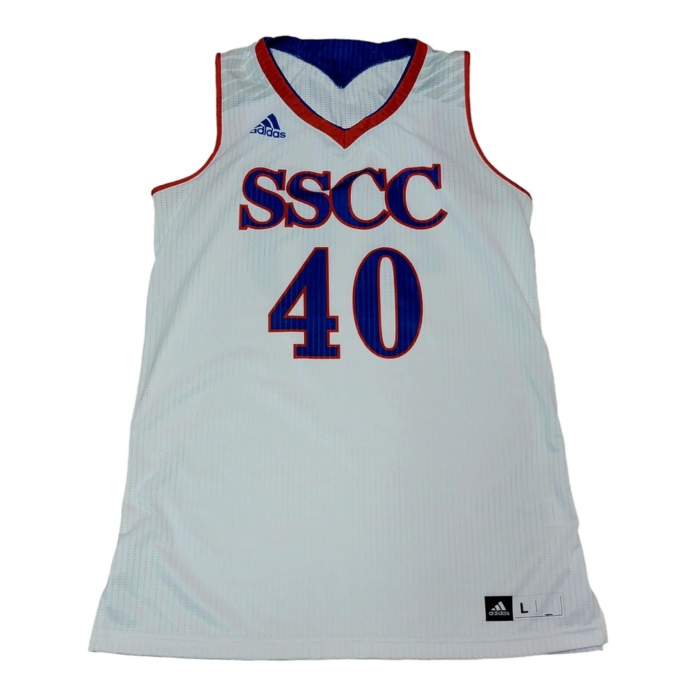 Men's Southern State CC Patriots Adidas Game Used Basketball Jersey #40 Large